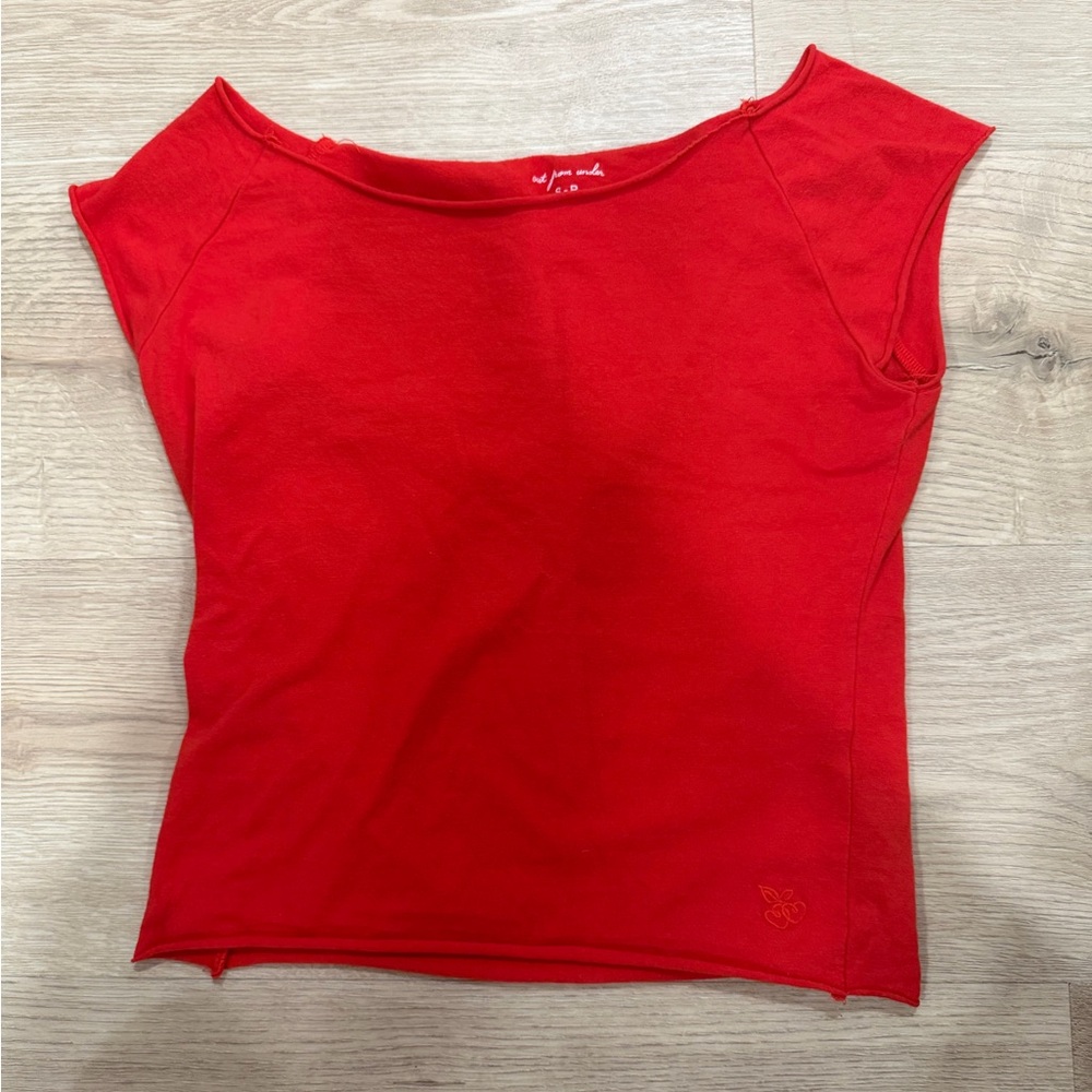 Urban Outfitters Bright Red Short Sleeve Tee